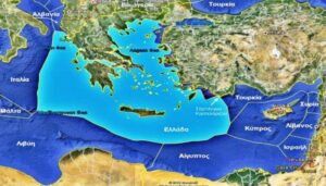 ΑΟΖ Ελλάδας με βάση τον χάρτη της Σεβίλλης