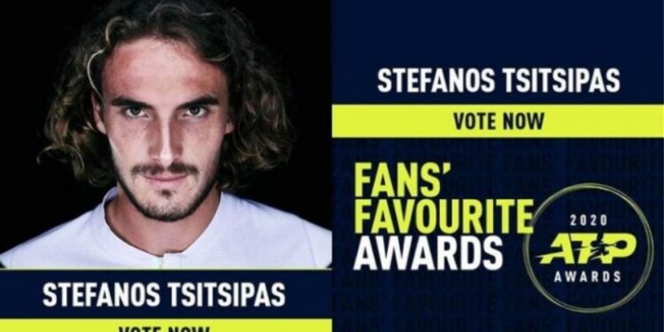 Ψηφίστε. Στέφανος Τσιτσιπάς: Υποψήφιος για το «ATP Fans’ Favorite»