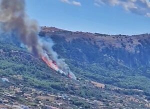Φωτιά στην ρόδο