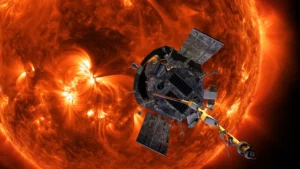 Το Parker Solar θα φτάσει σε απόσταση 3,8 εκατομμυρίων μιλίων από τον ήλιο στις 24 Δεκεμβρίου. Είναι απίθανο να πλησιάσει πολύ πιο κοντά. (Εικόνα: NASA/Johns Hopkins APL/Steve Gribben)